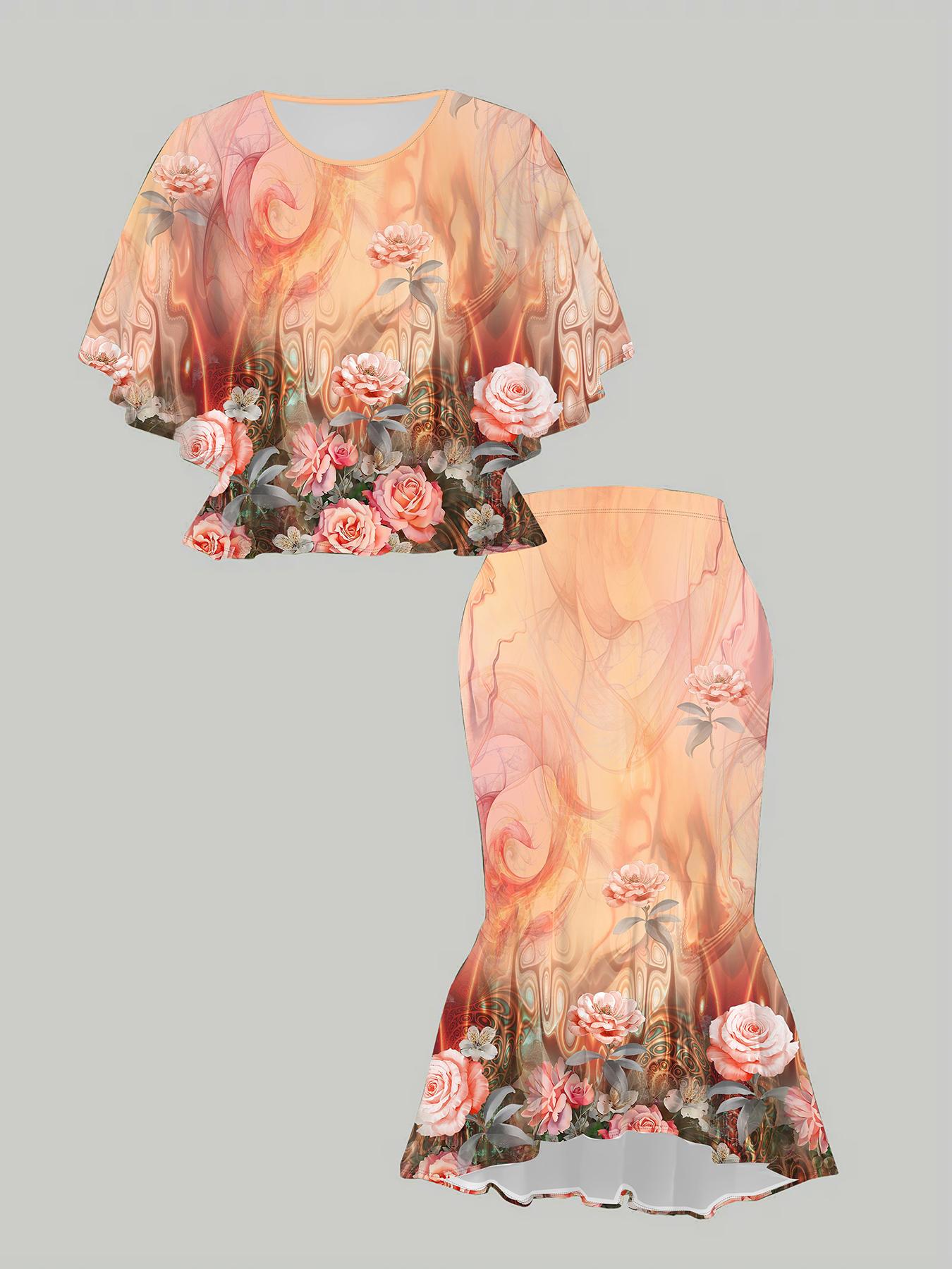 

Классический тотемный женский принт, напечатанный на 3D-принтере, Модный большого размера, Элегантный, Универсальный для всех сезонов. Футболка, Юбка и Комплект, Модный Стиль 1XL жёлтый