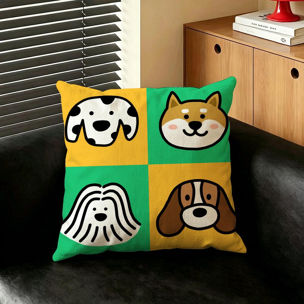 Art Cartoon simple llines ddog Cushion Cover Creative pillowcases for interior decoration office living room home Car hot
