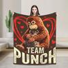 Lonely Punch Monkey Blanket Plush Funny Warm Throw Blanket for Home Restaurant Decoration