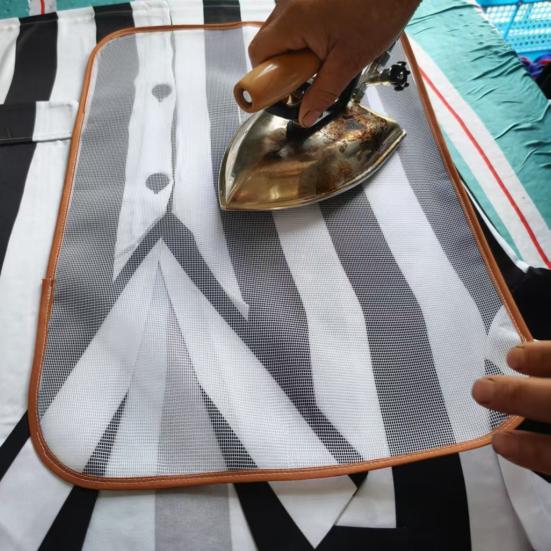 2Pcs Thermal Insulation Pad Heat-Resistant Mesh Protects Surfaces Large Board Size Anti-Glare Fabric Ironing Net