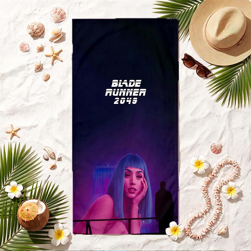 Blade Runner Soft Beach Towel Stylish Beach Pool Towel for Summer Seaside Vacation Travel