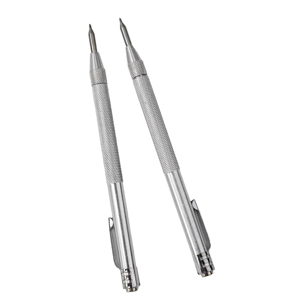 Professionelles 12-teiliges Anreiß- und Gravierwerkzeugset Karbidspitzen zum Markieren von Glas, Keramik und Metall Ergonomischer Aluminiumkörper