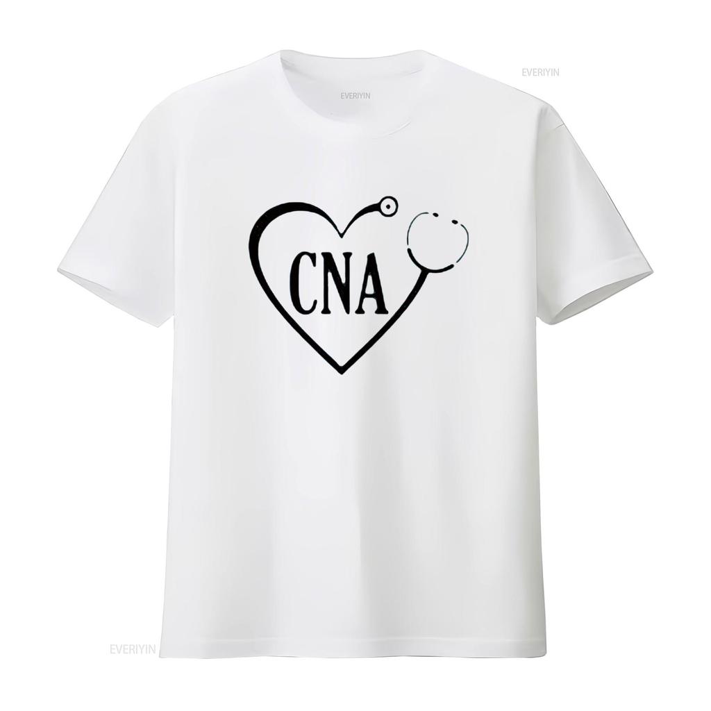 Mens Pocket CNA T Shirt Certified Nursing Aide Assistant Nurse Life White Small vintage Washed homme Unisex Slightly