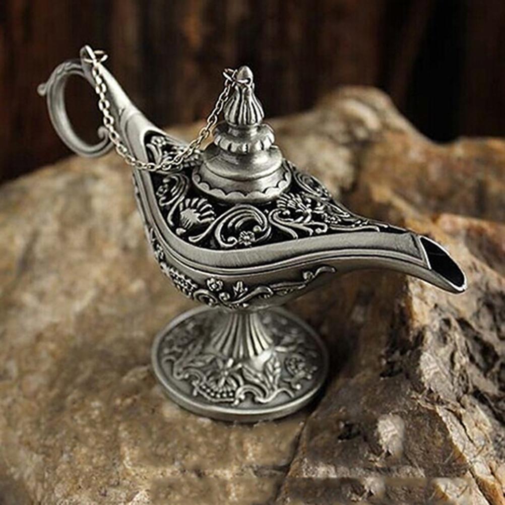 1 pz Lampada Magica del Genio di Aladino Calda Lampada ad Olio Pentola Lampada di Aladino Decorazione Sbalorditiva