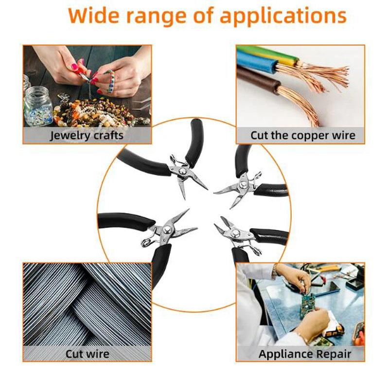Mini Needle Nose Pliers Jewelry Accessories/Small Portable/DIY Making/Multi Shapes/Cutter Pliers For Handmade DIY Tools