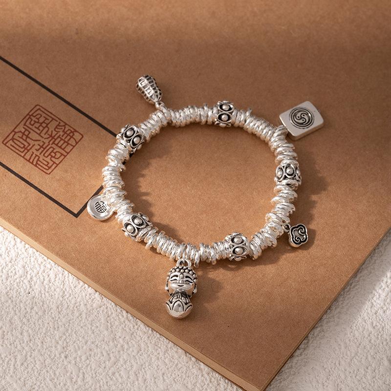 Ethnic Style Coffee Rope Bracelet, Hand-Woven Bracelet, Women'S Versatile Adjustable Butterfly Small Fish Mori Hand Rope