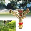1/2 Inch Water Sprinkler, Brass Impact Sprinkler 360 Degree Automatic Rotation, Heavy Duty Water Sprinkler Head for Lawn Irrigation, Garden Watering