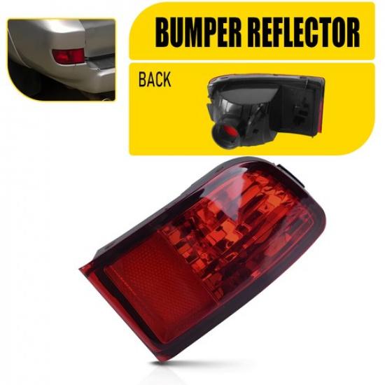 Red Rear Bumper Reflector Light Left Driver Side For Toyota 4Runner 2003-05 LH A