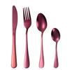 1010 Stainless Steel Western Cutlery Set: Thickened Knife, Fork, Spoon for Hotel & Home, Available In 4 or 24 Pieces