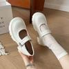 British Style Platform Heightening Small Leather Shoes Women's French Temperament Single Shoes 2025 New Spring and Summer Mary Jane High Heels