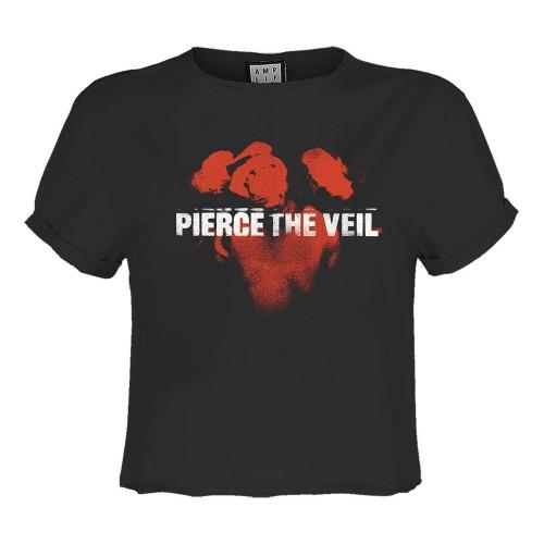 Amplified Womens/Ladies Red In The Face Pierce The Veil Crop Top