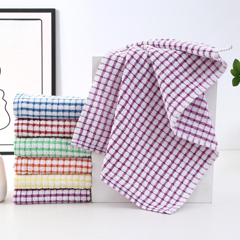 1/5/10 buc Prosop de bucătărie Prosop de ceai Lavetă Absorbant Bumbac Jacquard Plaid Prosop