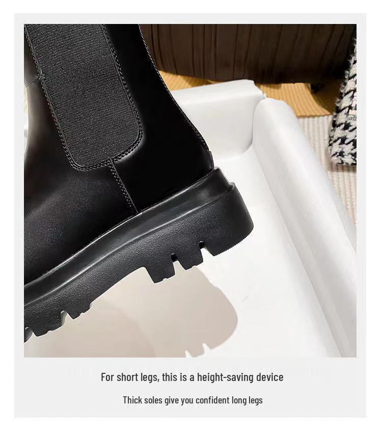 2025 Women's Over-the-Knee Leather and Fur Snow Boots, Plus Size, Fleece-Lined, Extra Wide, High-Leg