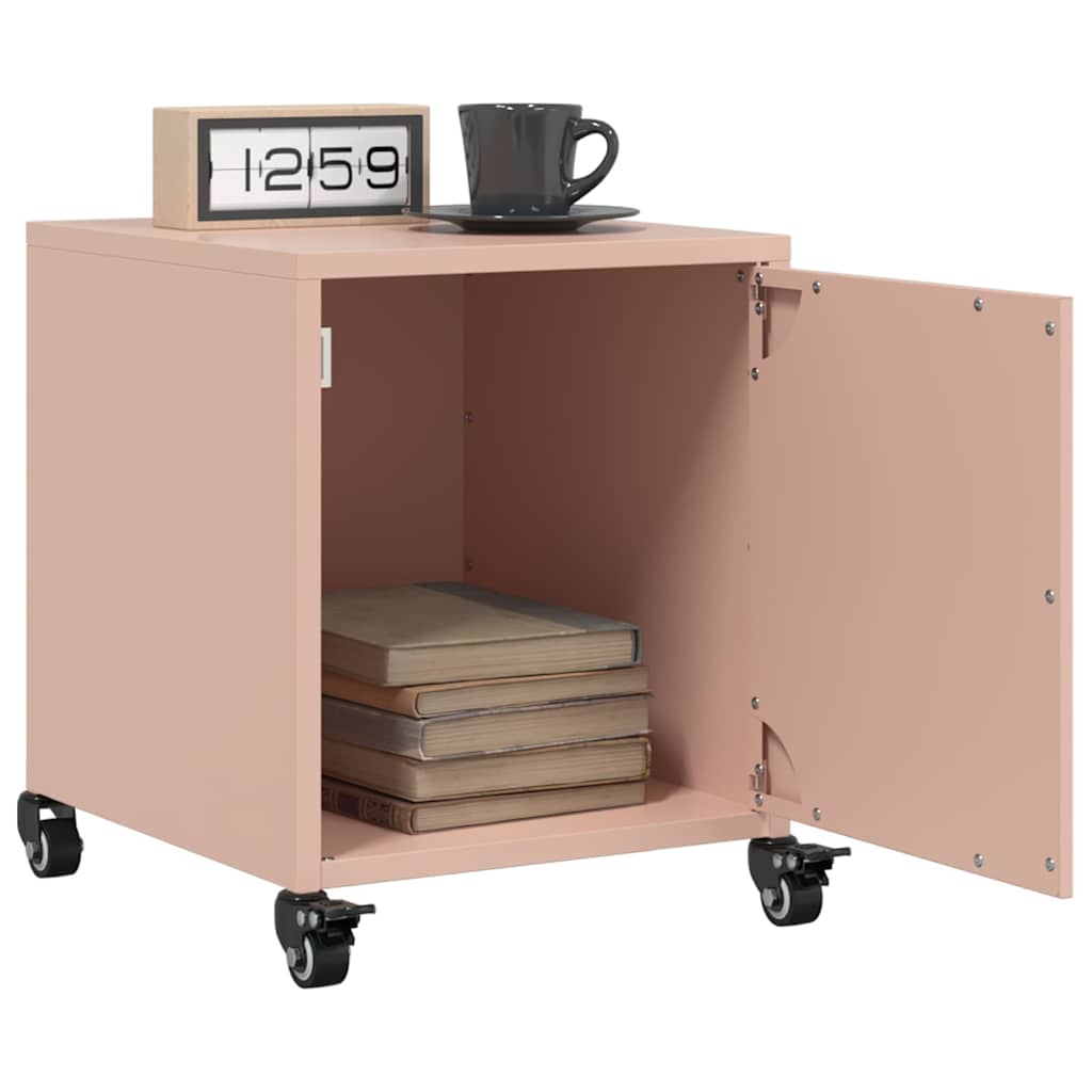 Pink Nightstand 36 x 38.5 x 43.5 cm Steel