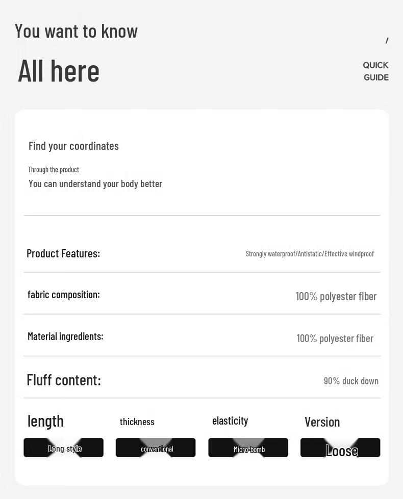 Fengmao Women's Mid-length Down Jacket with Removable Hood