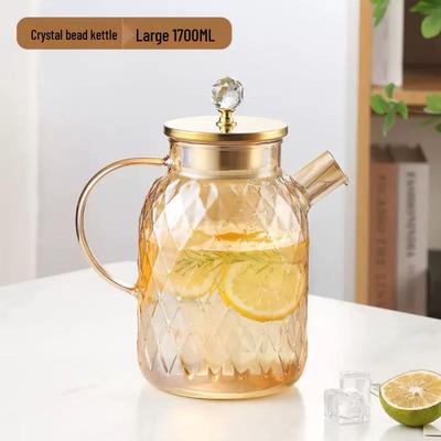 Jarra de agua de vidrio resistente al calor