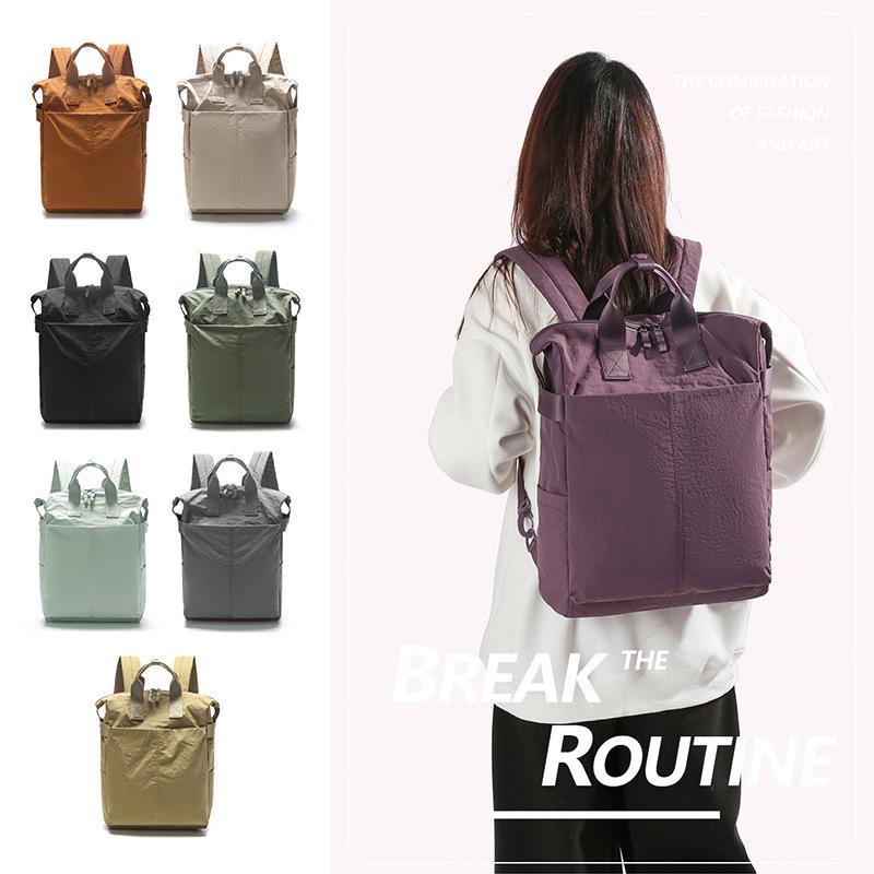 Unisex Lässiger Outdoor-Rucksack: Großes Fassungsvermögen, Wasserabweisend, Strukturierte Unifarbe, Ideal für Reisen, Sport und den täglichen Weg zur Arbeit.