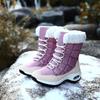 Women’s Winter Mid-calf Boots Snow Boots Casual Boots for Girl Booties Mid-calf Boots Ankle Boots with Fur Plus Size