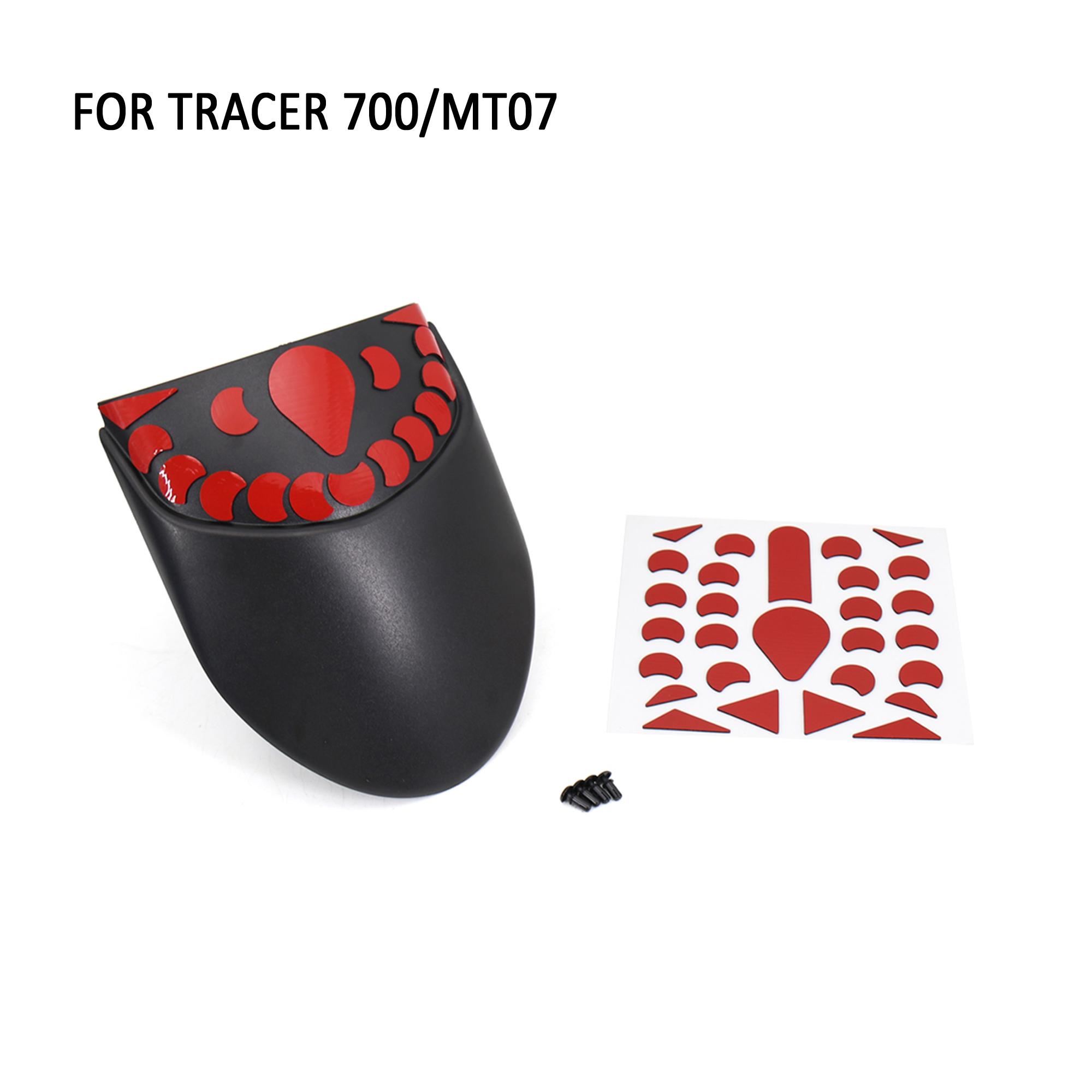 2020 2021 For Yamaha Tracer 700 Front Wheel Fender Motorcycle Rear Extension Fender Mudguard For Yamaha MT07 MT-07 2018 2019 - чёрный