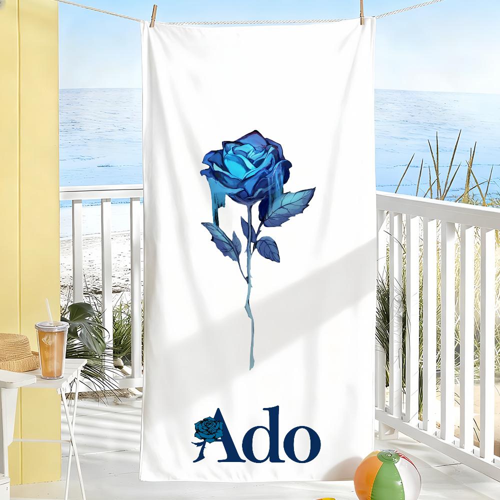 Japanese Singer Ado Kyogen Towel Soft Pool Gift For Travel Gym Shower Camping Quick Dry Sports Large Beach Towels