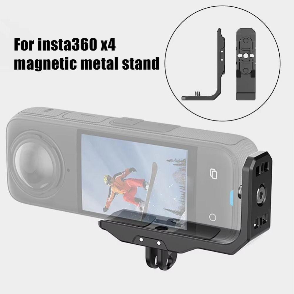 Aluminum Alloy Camera Expansion Bracket Camera Mounting Bracket for Insta360 Photography Equipment