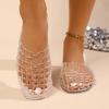 Anti-slip Shoes with Hollow Transparent Breathable Flat Sole New Style Shoes