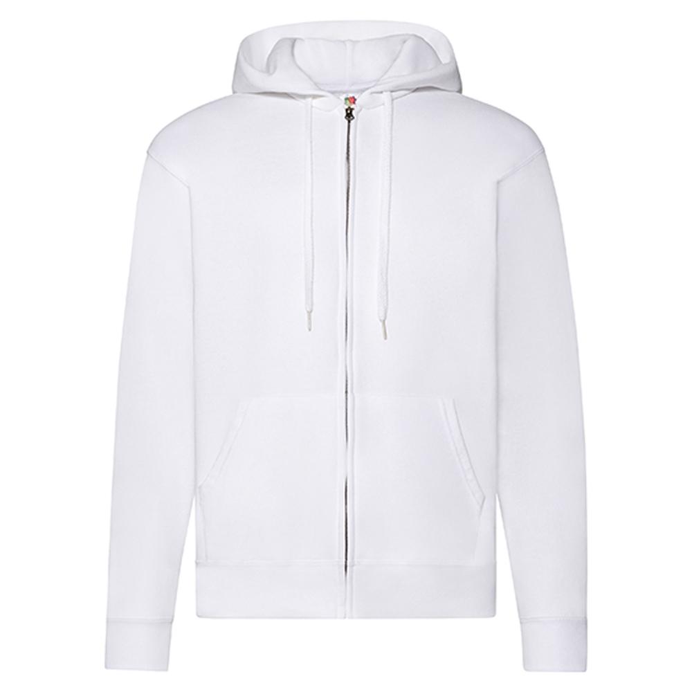 Fruit of the Loom Unisex Adult Classic Plain Hooded Jacket