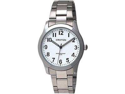 Croton Uhr RT-168M-C Herren Silber Made in Japan Edelstahlarmband Analog