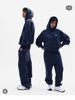 Cross-Border SPM Unisex Casual Embroidered Warm Hoodie & Sweatpants Set with Plus Velvet for Fall/Winter.