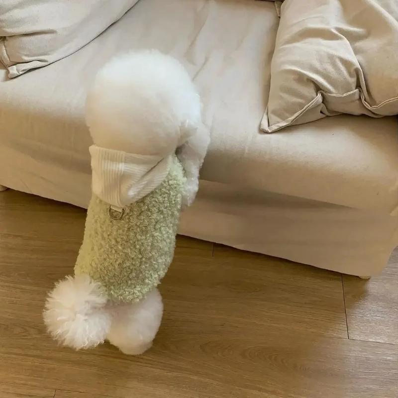 Fashion Pet Two-Legged Coat with Hat Warm Cotton Vest for Small Medium Dogs Winter Chihuahua Costume Puppy Clothing