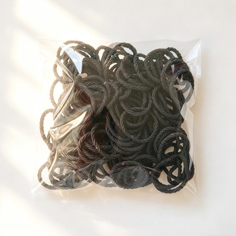 Net Celebrity High Elasticity Thin Hair Tie - Small Circle Style for Girls