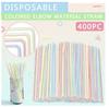 50-1000Pcs Multicolor Kunststof Straws for Wedding Party Supplies Beverage Kitchen Pajitas Plastique Straws Cocktail Drinking