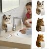 Cat Toilet Paper Holder Cat Funny Paper Towel Holder Wall Mount Tissue Dispenser Rack Resin Animal Statue Room Decor
