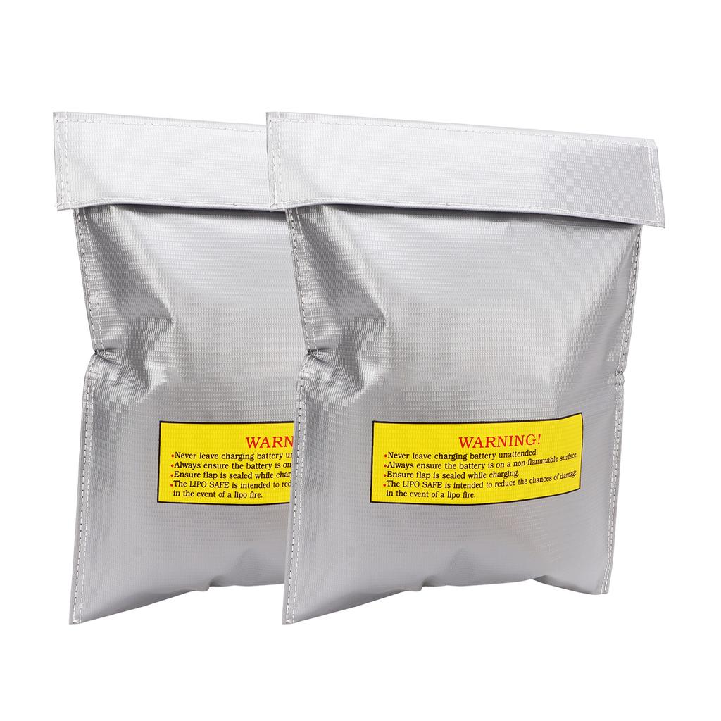 2Pcs Lipo Battery Safe Bag Safety Storage Fire Retardant Explosion Proof Accessory