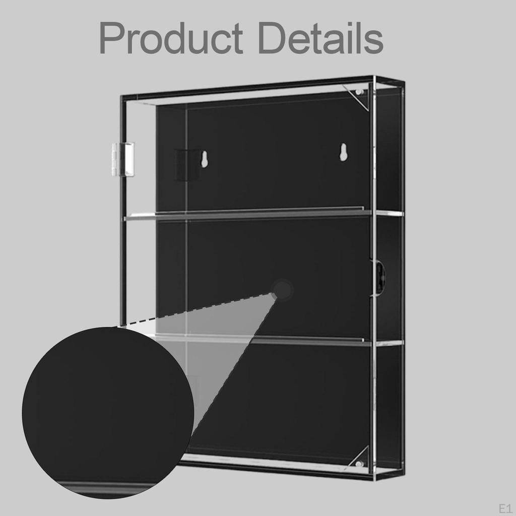 And Versatile Acrylic Wall-mounted Display Case for Baseball Cards, Hockey Collectibles.