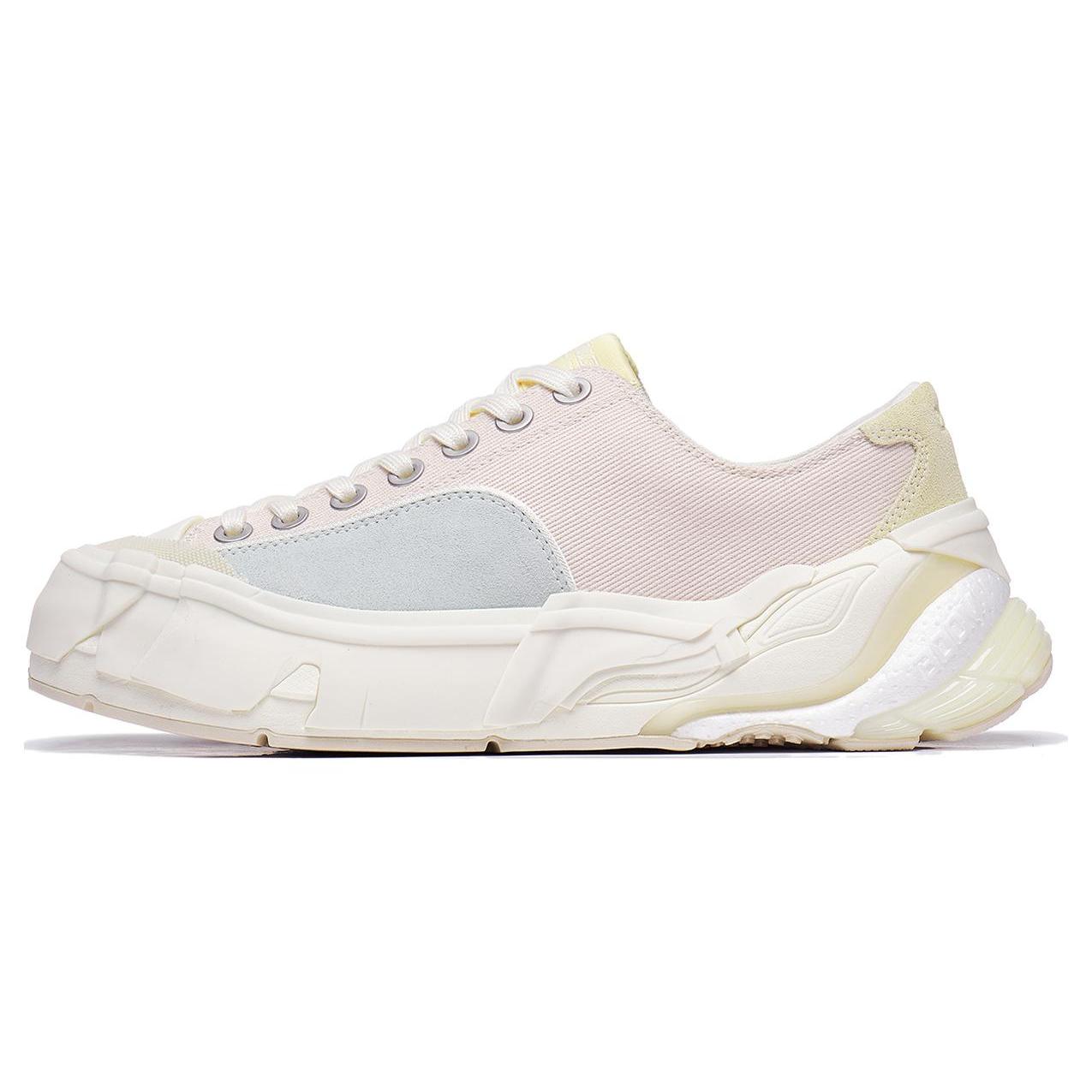 

Новые легкие износостойкие и нескользящие низкие кеды для скейтборда LiNing Wuji Женские розово-голубые AZGT082-4 39