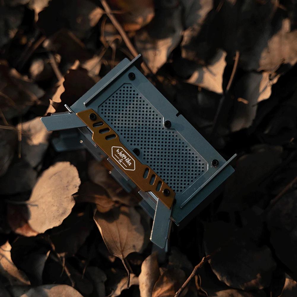 Camping Incense Burner Stainless Steel Mini Wood Stove Aromatherapy Burner Desktop Bonfire Stove for Outdoor Home Desk