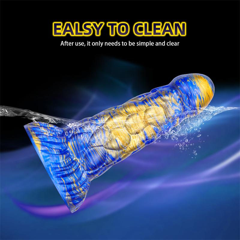 Feilong Mixed Color Liquid Silicone Big Penis Simulation Rear Court Anal Plug Dildo Adult Products