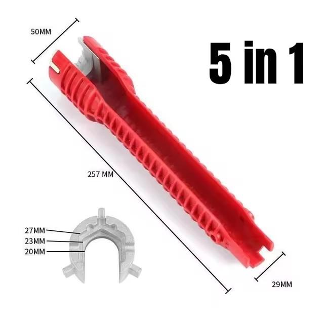 8-in-1-Reparaturwerkzeug für Spülbecken-Wasserhahnschlüssel, für Toilette, Badezimmer, Küche, Wasserhahn-Montageschlüssel, Sanitär-Demontage- und Installationsschlüsselsatz