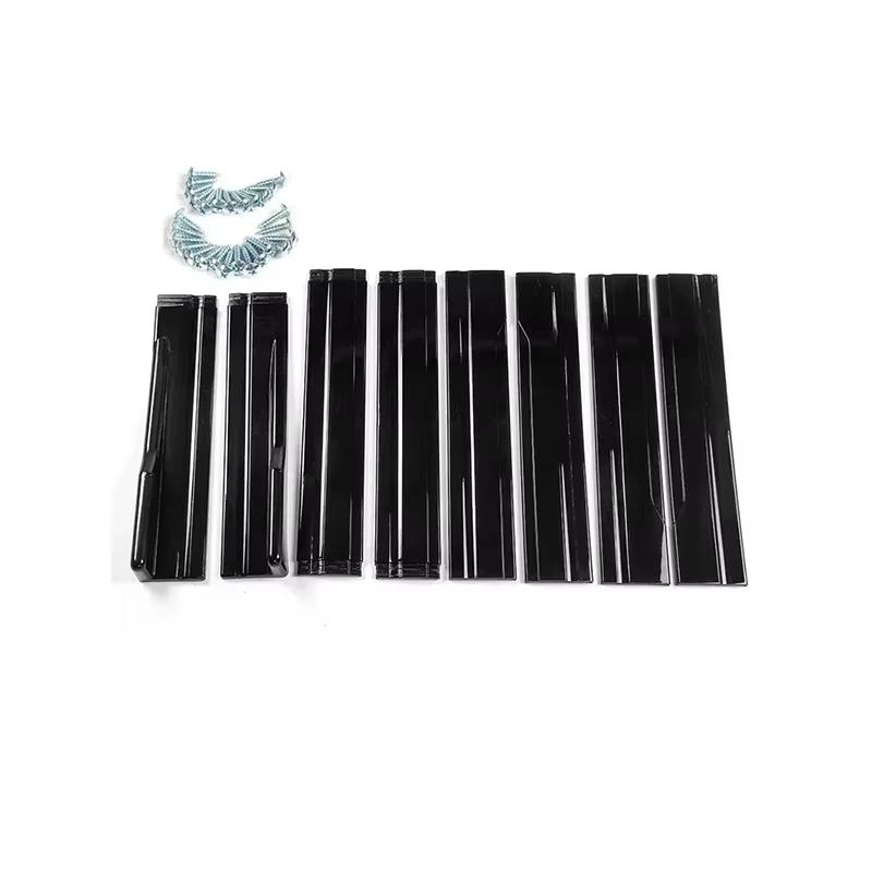 Universal Car Side Skirt 8 Pcs 2.2m Winglet Splitters Lip Side Spoiler For Peugeot 207 307 308 407 408 508 2008 3008 4008 5008
