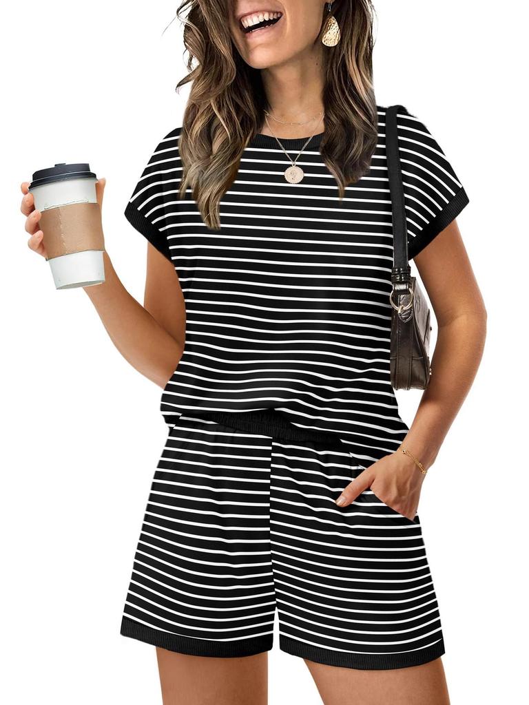European & American Casual Women's Short Sleeve Shorts Set (2026 Edition)
