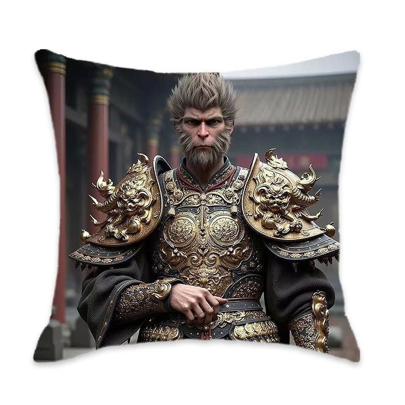 Kissen der New Black Myth Wukong Serie Bequem und weich Auto Zuhause Schlafzimmer Nachttischkissen Kissen