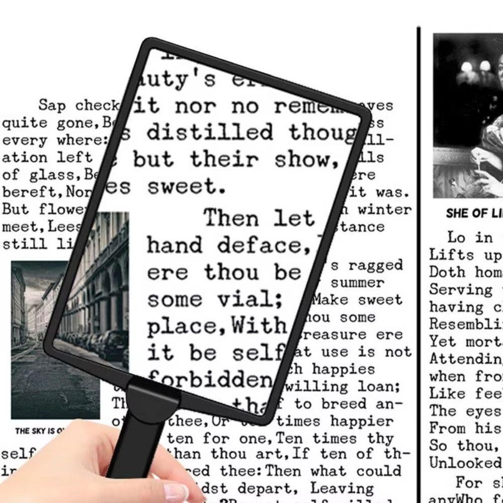 Large Mirror Full Page Magnifier 3 In 1 LED Magnifier Visual Impairment Flexible Magnifier  Craft