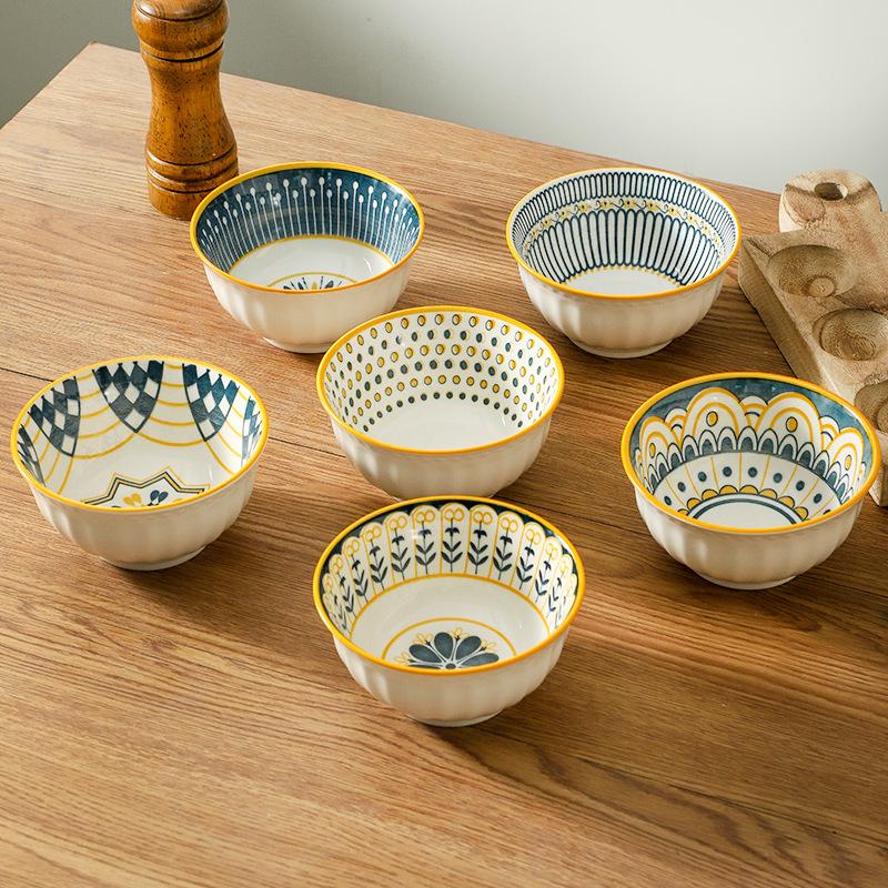 Vintage Nordic Ceramic Tableware Bowl Gift Box, Opening Gift Company Business Event Gifts, Holiday Gifts