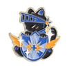 Xiaomi Cosplay Card Reasoning Game & Black Cat Enamel Pin Punk Demon Witch Cat Knight Shield Black Cat Brooch Lapel Bag Badges Jewelry