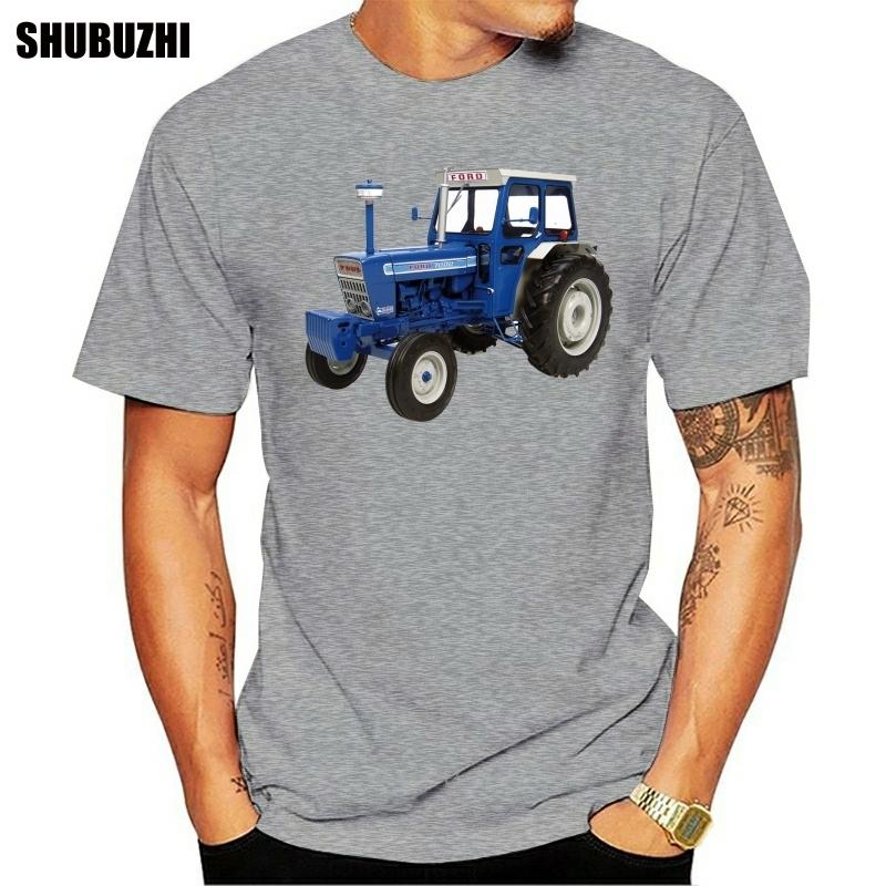 Old Fords Tractor Blue T Shirt Interesting Trend Tee Shirt Spring Autumn Streetwear  Design Breathable Shirt