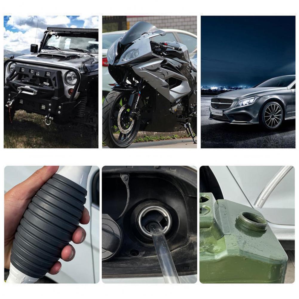 Ölabsorberpumpe, tragbare Kraftstofftransferpumpe mit PVC-Schlauch zum einfachen und vielseitigen Absaugen von Flüssigkeiten, wiederverwendbare Saugpumpe für verschiedene