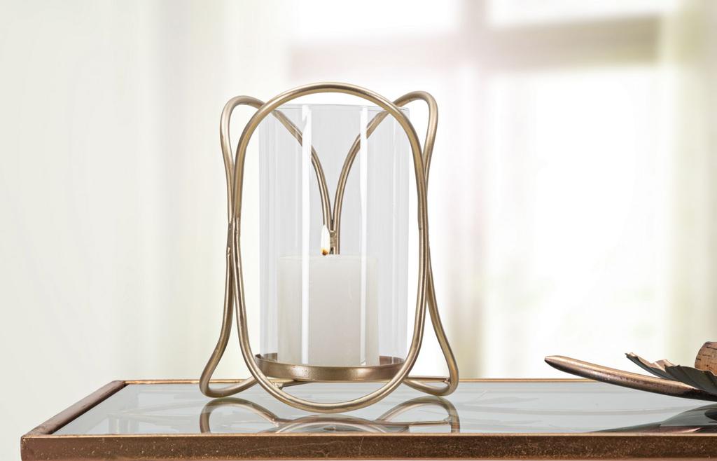 Kerzenständer Glox Dunkel Cm Ø 16X21,5