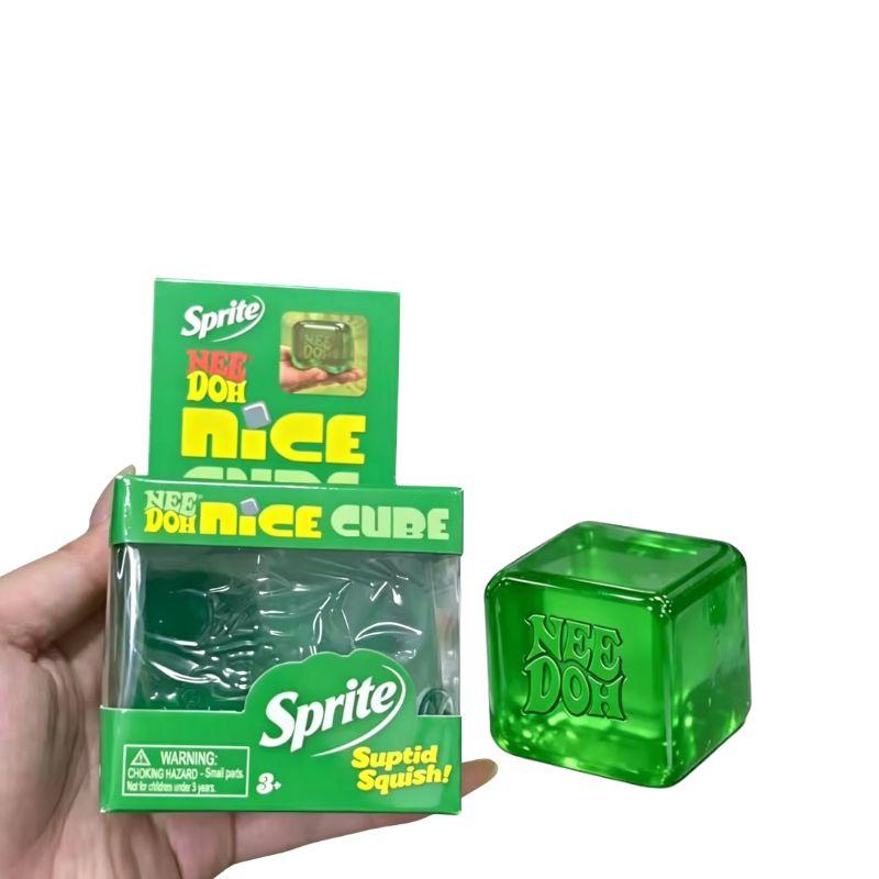 Nuovo Needoh Nice Cube Antistress Sensoriale Strumento Fidget per Ansia e Concentrazione Cubo Sensoriale da Scrivania per Adulti e Bambini