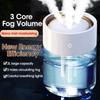 2L Sterilization Humidifier Double Port Spray Air Humidifier with Colorful Atmosphere Light USB Cool Mist Humidifier for Home